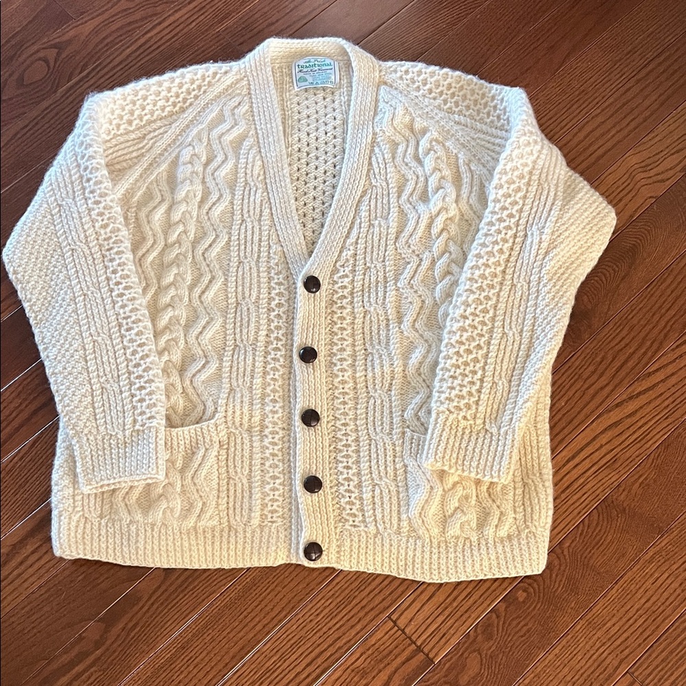 Irish Traditional Wool Cardigan